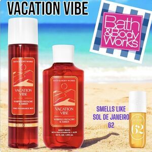 Bath & Body Works Vacation Vibe Mist Shower Gel 2 Piece Set